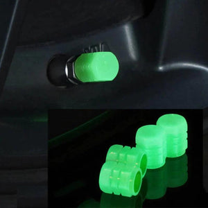 Car Luminous Tire Valve Cap(4 pcs set) - Shabir Mart | Online Store